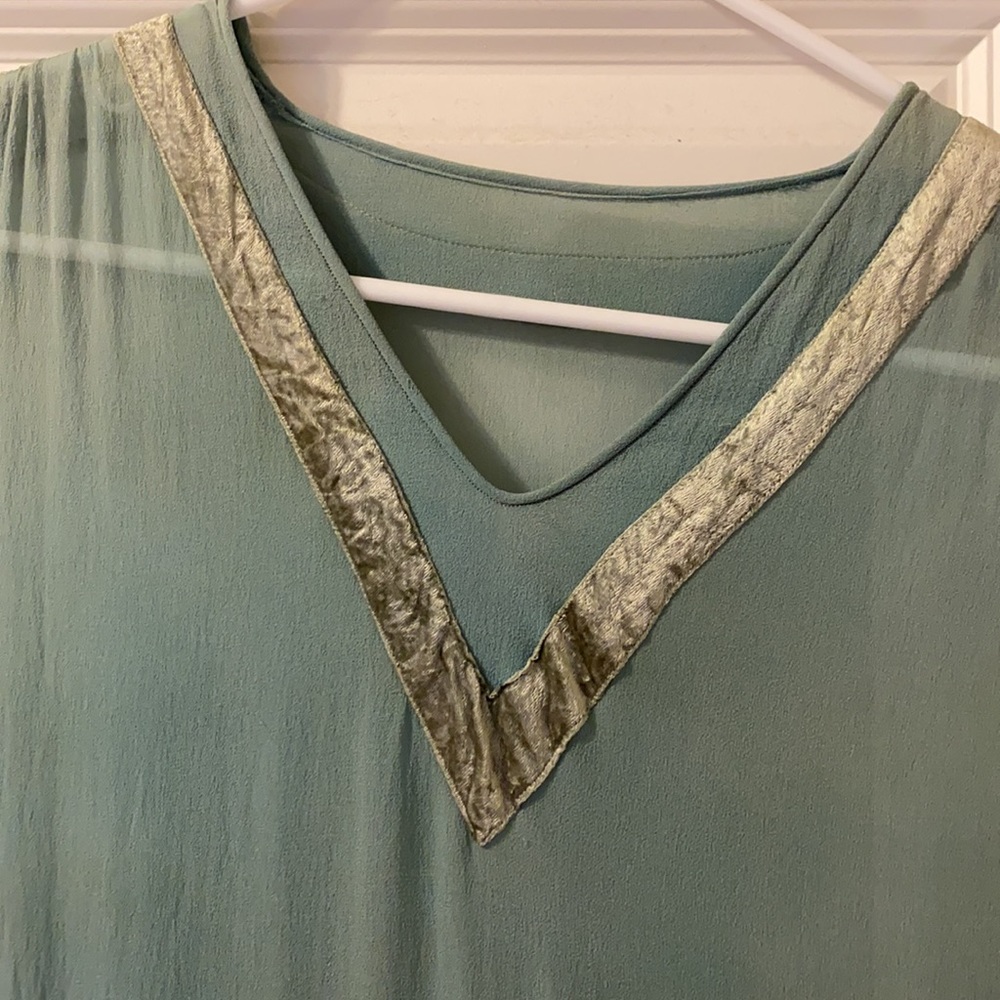 Silk and Velvet Flapper Dress from 1920 - Picture 3 of 5